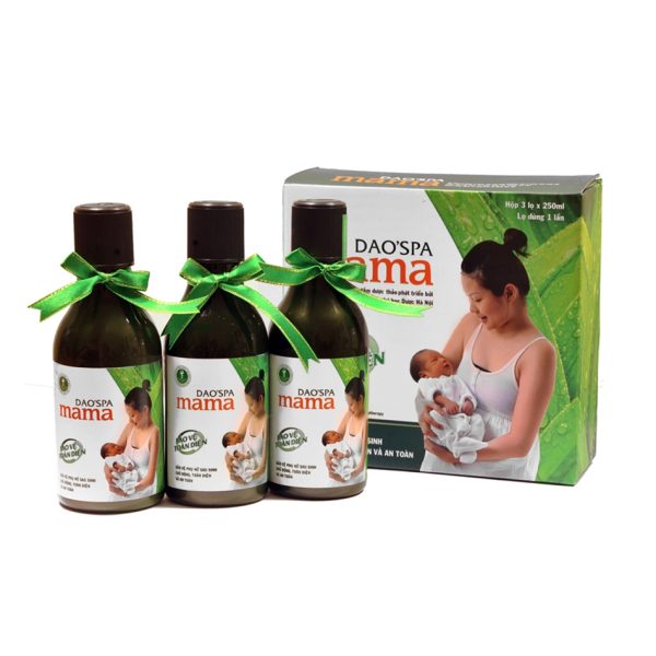 Dung dịch tắm cho sản phụ Dao'spa Mama (hộp 3 lọ x 250ml) 349k